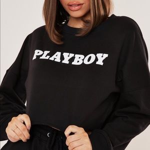 PLAYBOY x MISSGUIDED LONG SLEEVE CROPPED